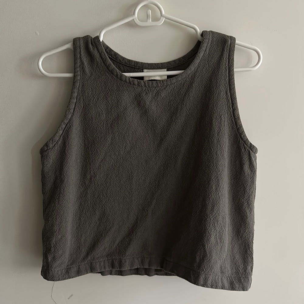 Conscious Clothing “Classic Tank” in Gray, Size Small